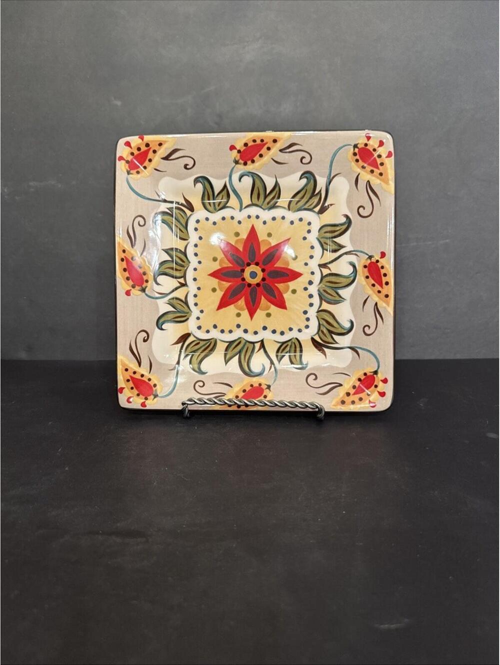 Tabletops Gallery Misto ODESSA 8 1/8” Square Salad Luncheon Plate